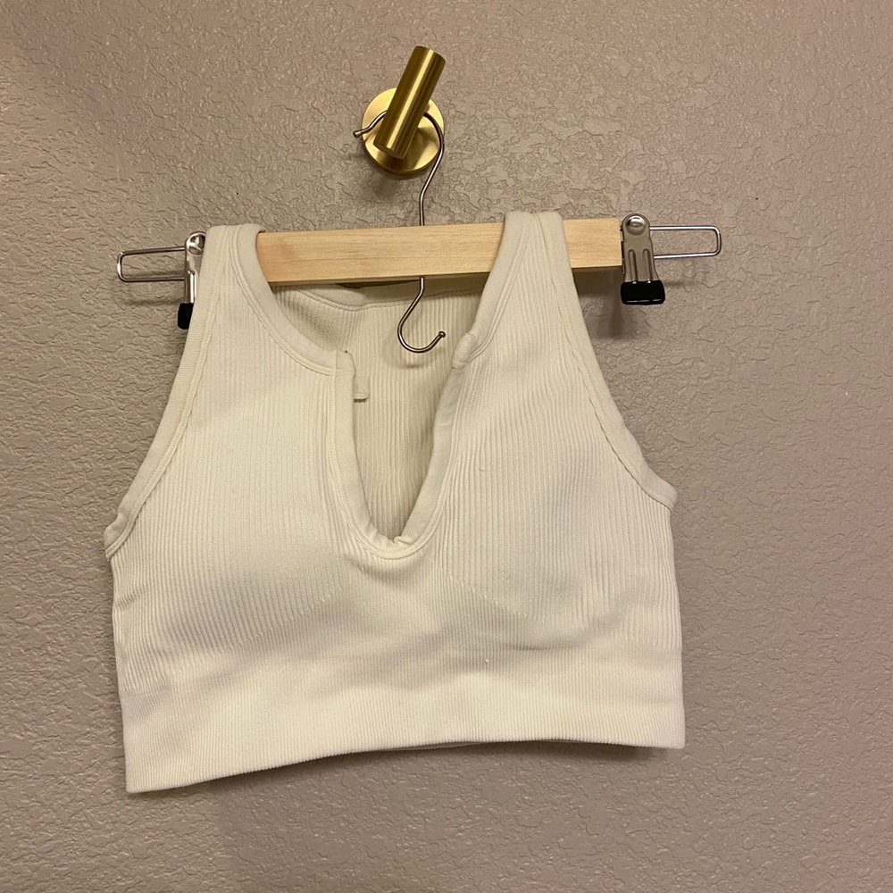 White workout top